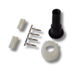KIT CONNETTORE RADEX 4 POLI  BIANCO 2+2