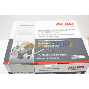 ARGANO MANUALE AL-KO OPTIMA 901A 900 KG CON FRENO AUTOMATICO E DISCESA AUTOMATICA PER RIMORCHIO CARRELLO BARCA E TRASPORTO AUTO