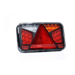 FANALE POSTERIORE LED 7 FUNZIONI CANBUS PLUG-IN PER RIMORCHIO 12V SINISTRO 240X140 OMOLOGATO ECE IP68 - FRISTOM FT-370 L BAIONETTA 6PIN