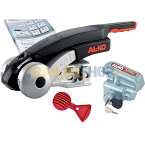al-KO AKS 3004 con Sistema antifurto Alko Safety Compact e Alko Safety Ball 1225155 Set di 3 raccordi antifurto per rimorchio 