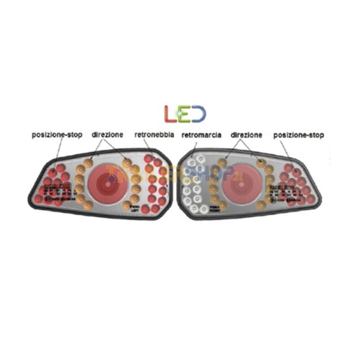 Fanale Posteriore Sinistro Per Audi A4 B8 (8K2) Berlina 2007-2012 - Ricambio Equivalente Originale Certificato TUV