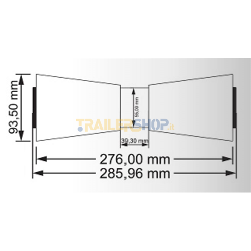 Prodotto: RULLO CENTRALE REGGICHIGLIA POLIURETANO 200X75 FORO 18 RIMORCHIO BARCA (RICAMBI - Foto 7